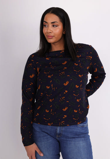 MARIE TOP - Top - navy print