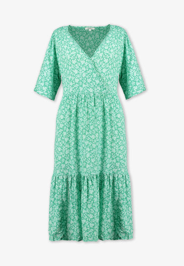 EDITH KLÄNNING - Green flwr