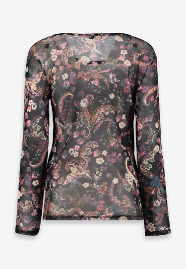 STELLA TOP - Pink flower