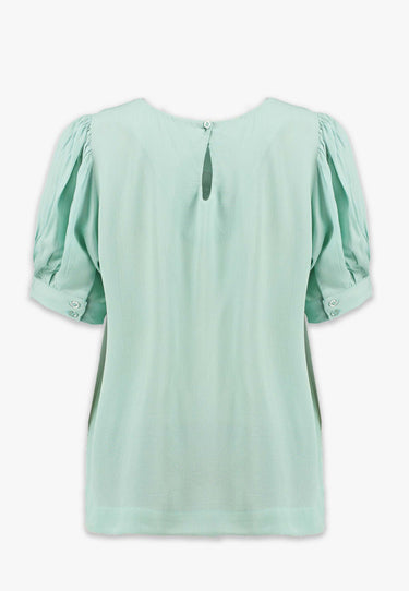 KELLY BLUSE - Steingrün