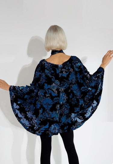TRISH TOP YR - Blu flower