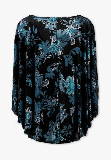 TRISH TOP YR - Blu flower