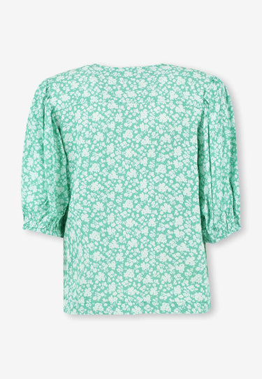 AMANDA BLOUSE - Green flwr