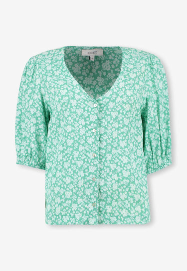 AMANDA BLOUSE - Green flwr