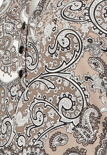 DANIA TOP - Beige paisley