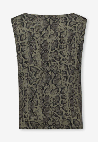 ZAIRA TOP - Green animal