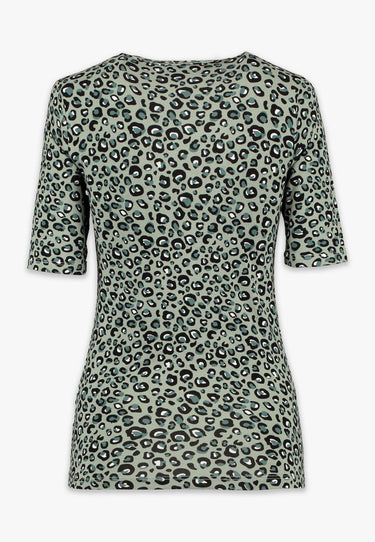 DESIRE TOP - Green animal