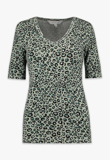 DESIRE TOP - Green animal