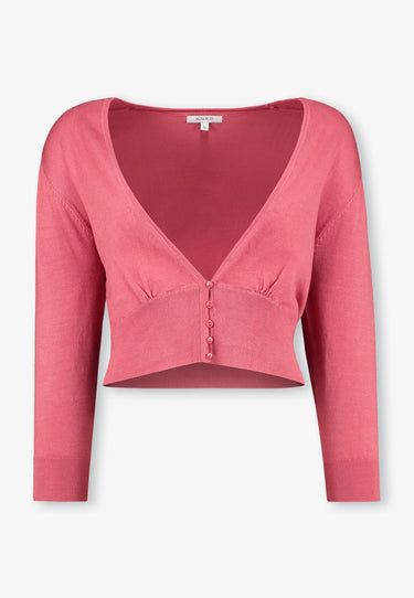 ANETTE CARDIGAN - Dk rose