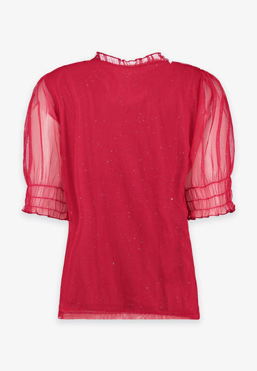OLIVIA TOP - Deep red