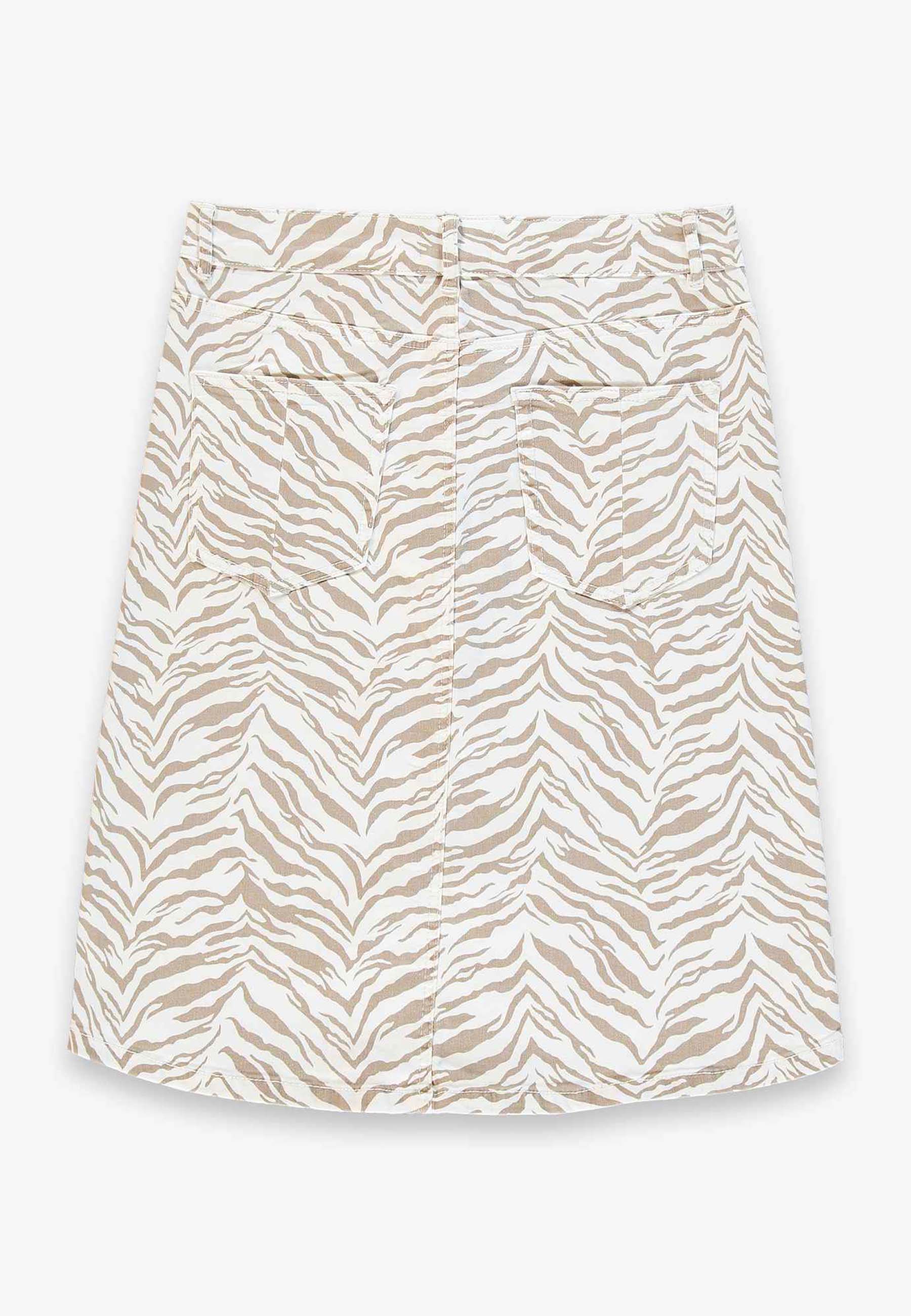 TESSA SKIRT - Wh animal