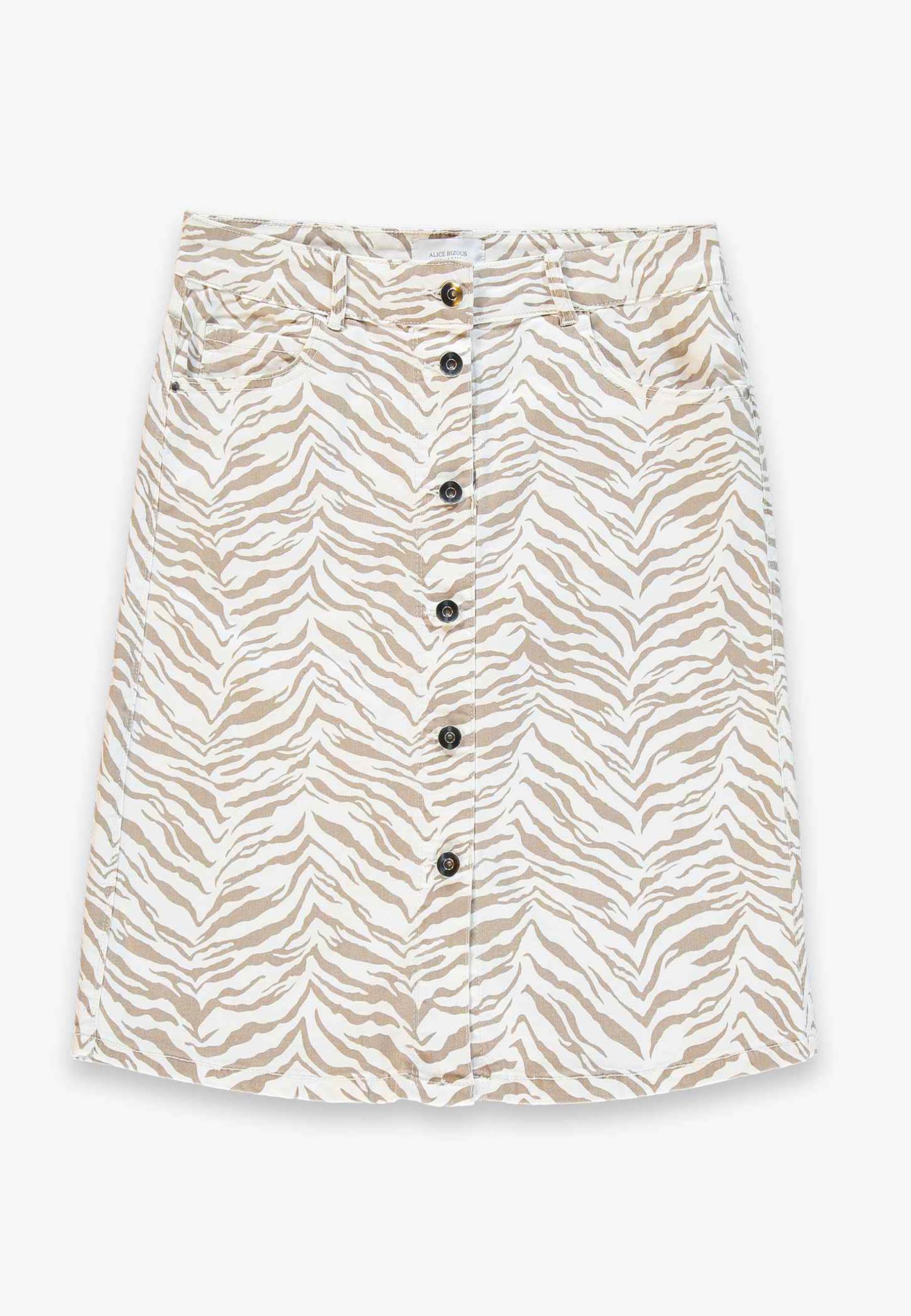 TESSA SKIRT - Wh animal