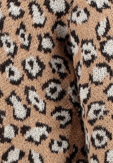 LOVA CARDIGAN - Beige animal