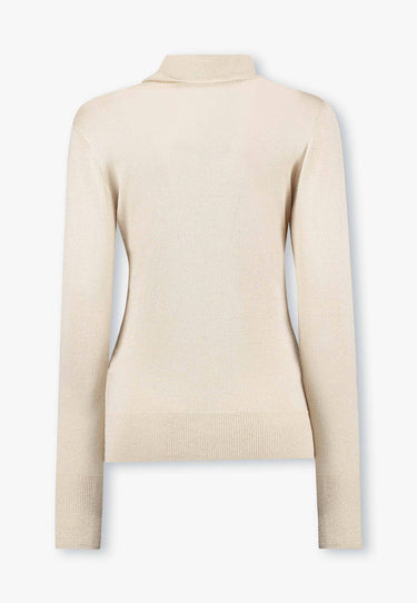 ABBIE POLO YR - Polo shirt - Sand