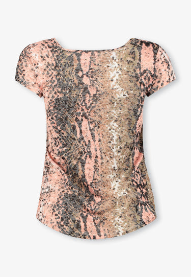 SIMONE TOP - Pink animal