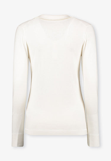 LONG SLEEVED SWEATER - White