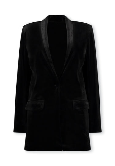 TANITA VELVET JACKET - Black