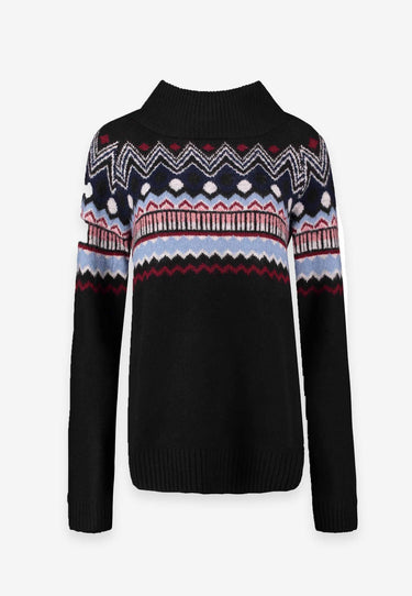 MEGAN SWEATER - Blk pattern