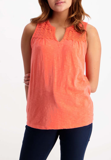 LINEN - Orange Crochet