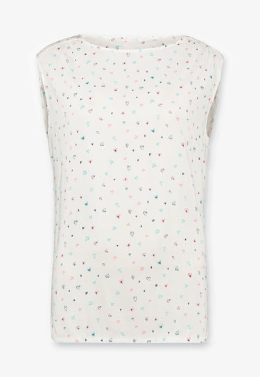 PATTERNED LINEN - White