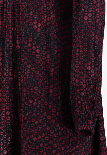 SPOTTED DRESS - Dark blue