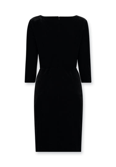 SAMMETSKLÄNNING - Svart