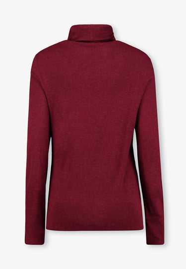 POLO SWEATER - Dark red