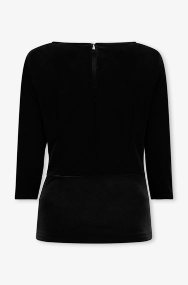 VELVET TOP - Black