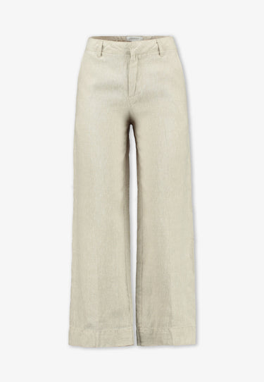 EMILY SHORT LINEN PANTS - Thunder