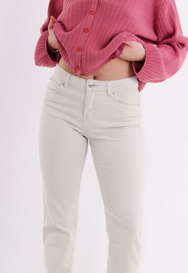 JENNYFER TWILL TROUSERS - Sand