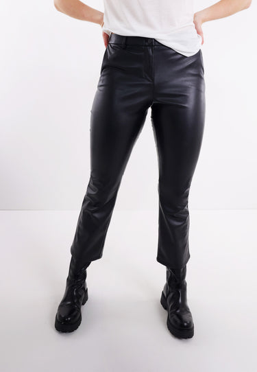 SHIELA IMITATION LEATHER - Black