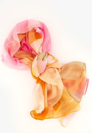 MALIN SCARF - Pink print