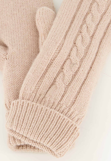 LASIE MITTENS - Light beige
