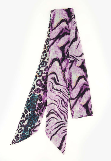 EVELINA SCARF - Purple animal