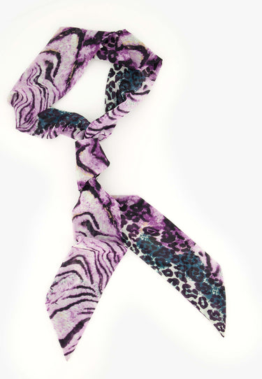 EVELINA SCARF - Purple animal
