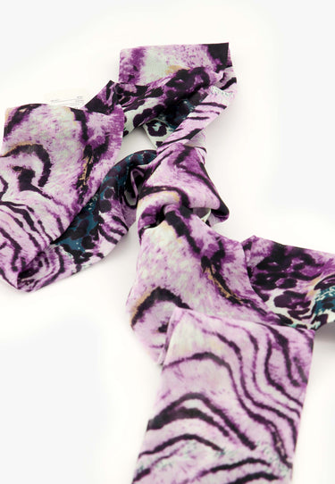 EVELINA SCARF - Purple animal