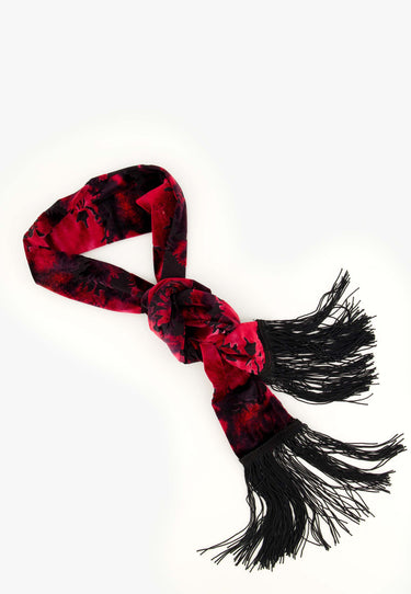 LIVIA SCARF - Red flower