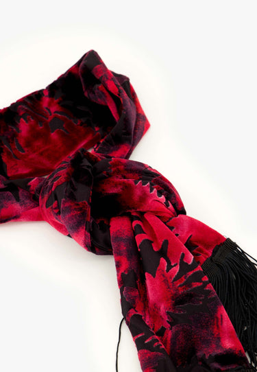 LIVIA SCARF - Red flower