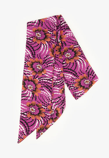 FRANCESCA SCARF - Lilac flower
