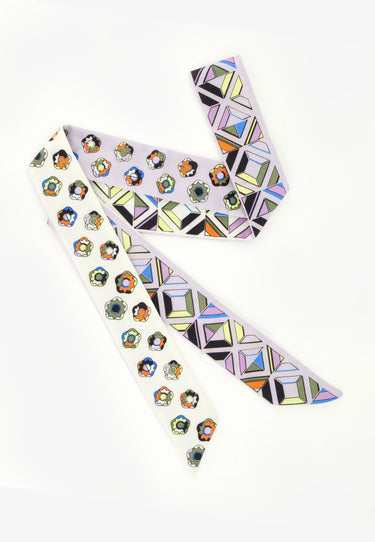NANNE SCARF - White print