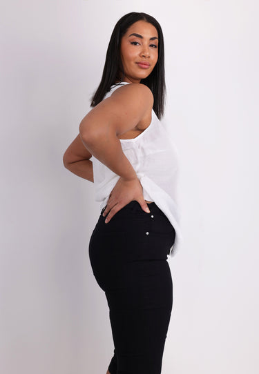 ALVA CAPRI - Pants - Black