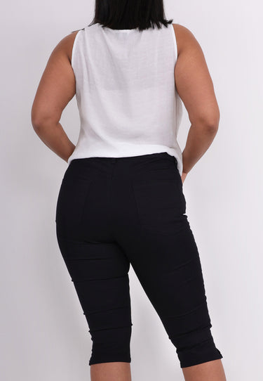 ALVA CAPRI - Pants - Black
