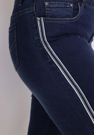 SLIM FIT - Mörk denim