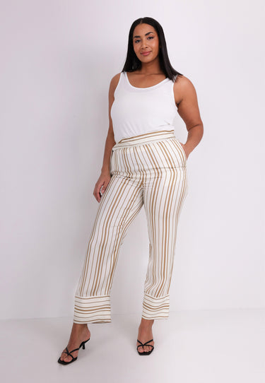 WIDE LEG TROUSERS - White