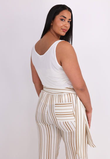 WIDE LEG TROUSERS - White