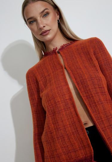 STRICKJACKE 00590 - Orange
