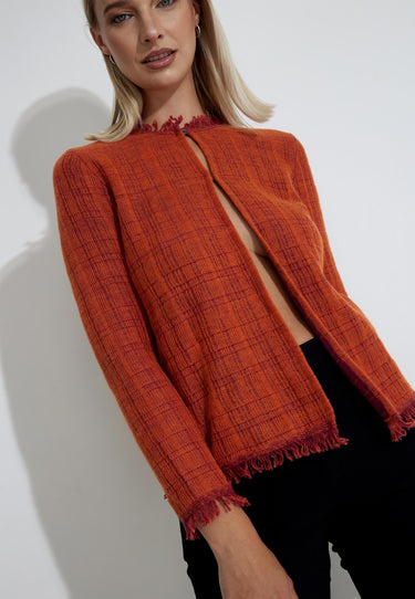 STRICKJACKE 00590 - Orange