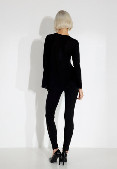 DRAPED TOP - Black