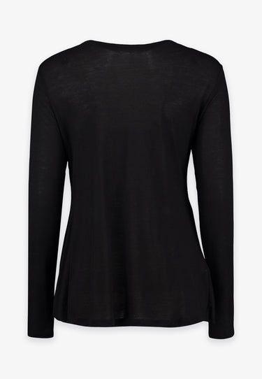 DRAPED TOP - Black