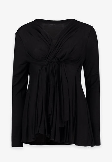 DRAPED TOP - Black
